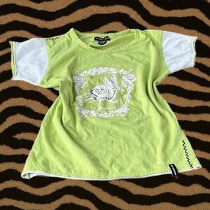 2000s Sweet Jane Lime Green Graphic T-Shirt Women’s XS